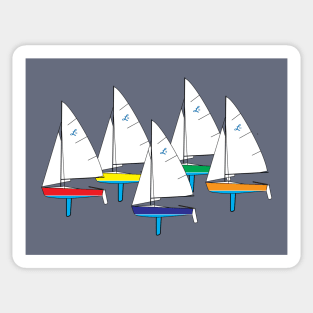 Lido 14 Sailboats Racing Sticker